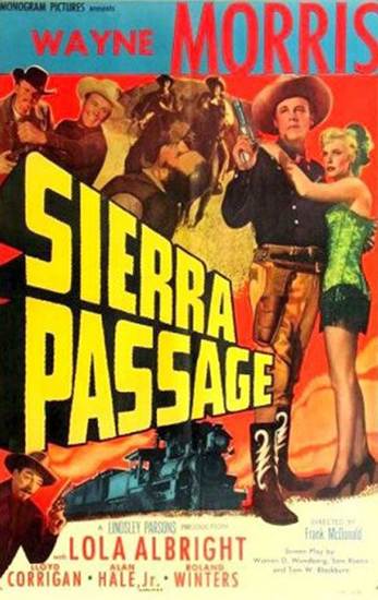 Alan Hale Jr., Lola Albright, Wayne Morris, and Roland Winters in Sierra Passage (1950)