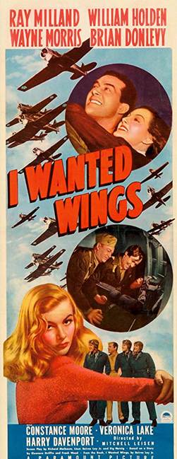 William Holden, Veronica Lake, Ray Milland, Constance Moore, and Wayne Morris in I Wanted Wings (1941)